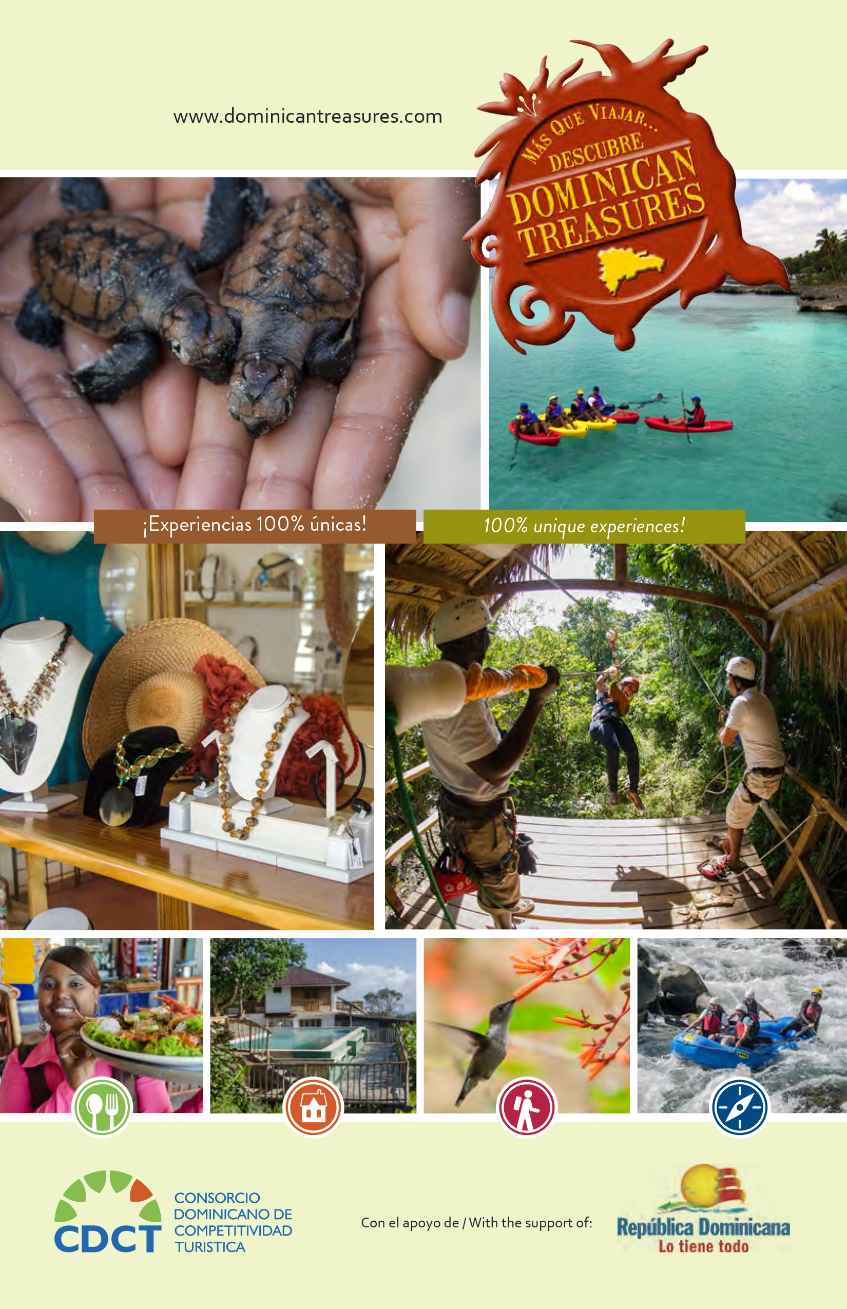 El Consorcio Dominicano de Competitividad Turística (CDCT) lanzó su guía “Dominican Treasures”