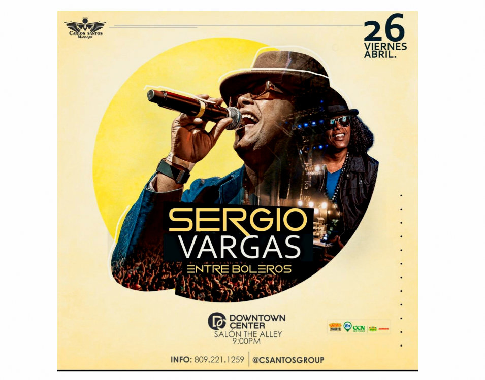 Sergio Vargas llega al escenario “ENTRE BOLEROS”, para las Secretarias